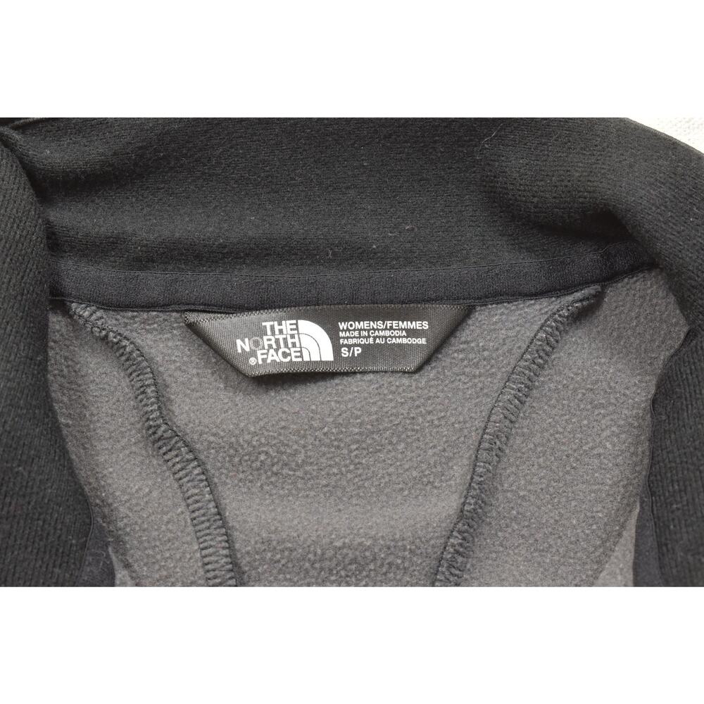 The North Face Womens Small Black Agave Fleece Full Zip Jacket Softshell S - Picture 7 of 8